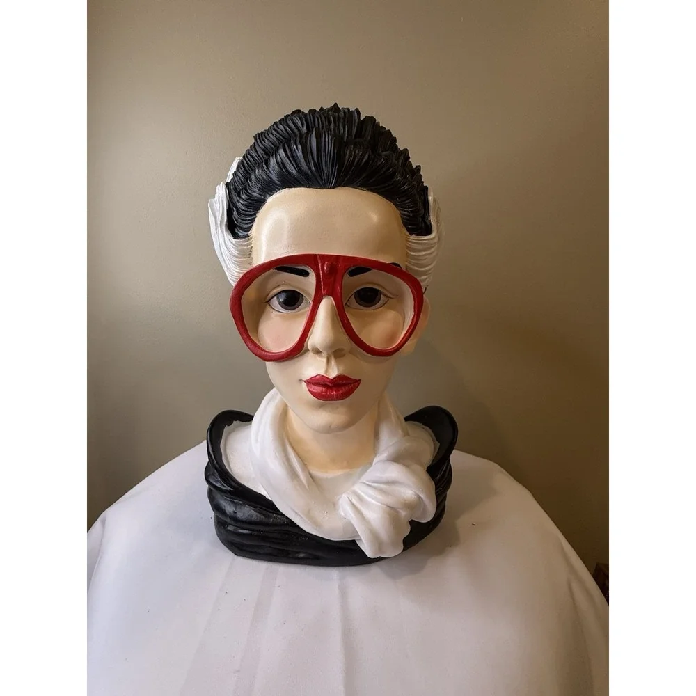 Halloween Bust The Bride Of Frankenstein Retro Futuristic with‎ 80's Red Glasses